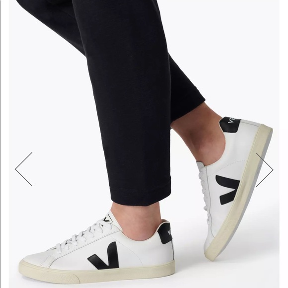VEJA Esplar leather sneakers black/white - Picture 4 of 6